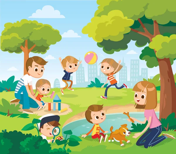 depositphotos_208381106-stock-illustration-summer-park-kids-parents